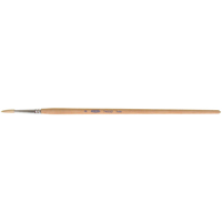 Pure White Bristle Round Marking Paint Brush, 3/16" Brush Width, White China, Wood Handle OSI Industrial Sales