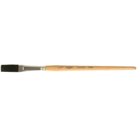 One Stroke Paint Brush, 1/2" Brush Width, Ox Hair, Wood Handle OSI Industrial Sales