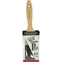 Crown Pro Angular Paint Brush, Poly/Nylon, Wood Handle, 2-1/2" Width OSI Industrial Sales