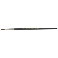 Pinceau pointu &agrave; soies noires pour artiste, Largeur de la brosse de 2,1 mm, Soie de chameau, Manche &agrave; Bois OSI Industrial Sales