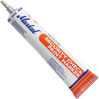 Security Check Paint Marker, 1.7 oz., Tube, White OSI Industrial Sales