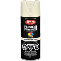 Fusion All-In-One Spray Paint, Dover White, Gloss, 12 oz., Aerosol Can OSI Industrial Sales