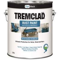Tremclad&reg; Water-Based Rust Paint, 3.78 L, Gallon, Black OSI Industrial Sales