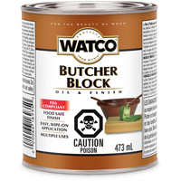 Watco&reg; Butcher Block Oil & Finish, 473 ml, Clear, Transparent OSI Industrial Sales