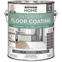 Home Interior Floor Coating System Base Coat, 3.61 L, Water-Based, Very Flat, Tint Base/White OSI Industrial Sales