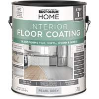 Home Interior Floor Coating System Base Coat, 3.78 L, Water-Based, Very Flat, Grey OSI Industrial Sales
