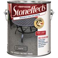 Rev&ecirc;tement de b&eacute;ton d&eacute;coratif Stoneffects, 3,4 L, &agrave; solvants, Textur&eacute;, Gris OSI Industrial Sales