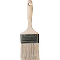 Pinceau pour murs et moulures One Coat, Soie blanche, Manche Bois, Largeur de 3" OSI Industrial Sales