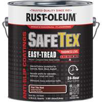 SafeTex&reg; Easy-Tread Acrylic Coating, 1 gal., Water-Based, Flat/Textured, Red OSI Industrial Sales