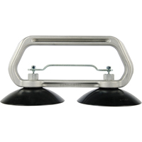 Vacuum Cups - Heavy-Duty Double Cup, 75 lbs. Capacity, 5", Pull-bar, 10" Handle Length OSI Industrial Sales