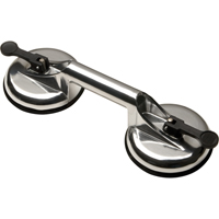 Manually Operated Hand Vacuum Cups - Double Handcup, 66 lbs. Capacity, 4-5/8", Lever, 13" Handle Length OSI Industrial Sales