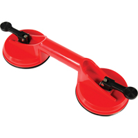 Manually Operated Hand Vacuum Cups - Double Handcup, 66 lbs. Capacity, 4-5/8", Lever, 13" Handle Length OSI Industrial Sales