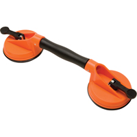 Manually Operated Hand Vacuum Cups - Double Handcup-Swivel, 50 lbs. Capacity, 4-5/8", Lever, 13" Handle Length OSI Industrial Sales