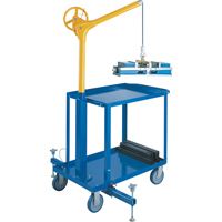Tall Industrial Lifting Device with Mobile Cart, 500 lbs. (0.25 tons) Capacity OSI Industrial Sales