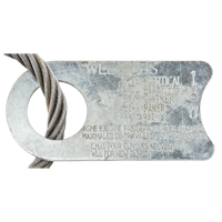 &eacute;lingue de levage &agrave; c&acirc;ble m&eacute;tallique - deux boucles OSI Industrial Sales