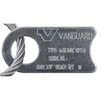 &eacute;lingue de levage &agrave; c&acirc;ble m&eacute;tallique - deux boucles, galvanis&eacute; OSI Industrial Sales