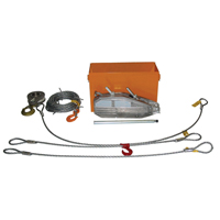 Tirfor&reg; Wire Rope Hoist TU32 Rescue Kit, 5/8" Wire Diameter, 8000  lbs. (4 tons) Capacity OSI Industrial Sales