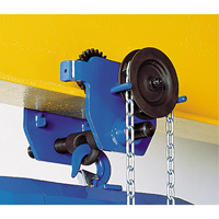 Chariot &agrave; avanc&eacute;e par chaîne Corso, 2000 lb (1 tonne) Capacit&eacute;, 2-1/3" - 8-2/3" OSI Industrial Sales