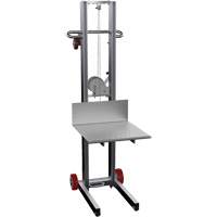 Empileur &agrave; plateforme, M&eacute;canisme Treuil manuel, Capacit&eacute; de 400 lb, Levage max de 58" OSI Industrial Sales