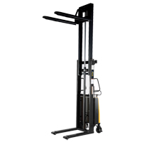 Fork Lift Stacker, Electric Operated, 2000 lbs. Capacity, 118" Max Lift OSI Industrial Sales