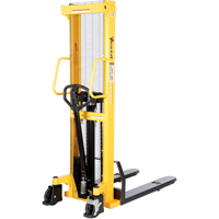 Gerbeur hydraulique manuel, Fonctionnement Pompe manuelle, Capacit&eacute; 2000 lb, Lev&eacute;e max 63" OSI Industrial Sales