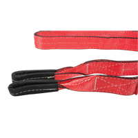 Polyester Sling, Double Ply, Twisted Eye, Type 4, 2'' W x 8' L, 6200 lbs. Vertical Cap. OSI Industrial Sales