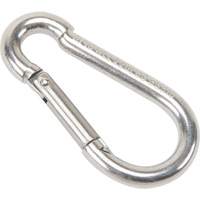 Stainless Steel Snap Hook, 220 lbs (0.11 tons) Working Load Limit, 3/16" Size, 5/16" Eye OSI Industrial Sales