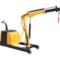 Electric Powered Floor Crane, 8.8' Lift, 1500 lbs. (0.75 tons), 44-1/4" Arm, 62-1/4" H OSI Industrial Sales