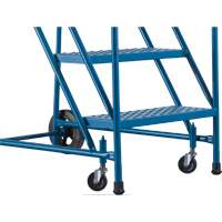 Escabeau roulant certifi&eacute; par la CSA, 5 marches, Largeur de la marche 22", Hauteur de la plateforme 46", Acier OSI Industrial Sales
