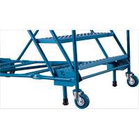 Escabeau roulant certifi&eacute; CSA avec marche verrouillable, 8 marches, Largeur de la marche 30", Hauteur de la plateforme 72", Acier OSI Industrial Sales