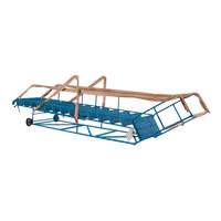 CSA-Certified Rolling Step Ladder with Locking Step, 14 Steps, 30" Step Width, 128" Platform Height, Steel OSI Industrial Sales