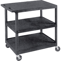 Utility Cart, 3 Tiers, 18" x 34" x 24", 400 lbs. Capacity OSI Industrial Sales