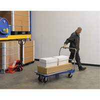 Chariot &agrave; plateforme, 48" lo x 24" la x Capacit&eacute; 1500 lb, Roues en Caoutchouc moul&eacute; OSI Industrial Sales