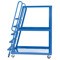 Chariot &agrave; cueillette, Acier, 27-7/8" la x 56-1/8" p, 3 tablettes, Capacit&eacute; 1000 lb OSI Industrial Sales