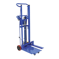 Empileur &agrave; plateforme, M&eacute;canisme Pompe au pied, Capacit&eacute; de 750 lb, Levage max de 52" OSI Industrial Sales
