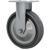 Heavy-Duty Caster, Rigid, 8" (203.2 mm), Solid Elastomer, 1000 lbs. (453.6 kg.) OSI Industrial Sales