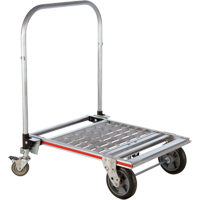 Four Wheel Folding Platform Truck, Aluminum, 750 lbs., 31" L x 23-1/4" W, 39" High OSI Industrial Sales