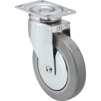 Caster, Swivel, 3" (76 mm), Rubber, 125 lbs. (57 kg.) OSI Industrial Sales