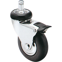 Comfort Roll Caster, Swivel with Brake, 2" (51 mm) Dia., 125 lbs. (57 kg.) Capacity OSI Industrial Sales