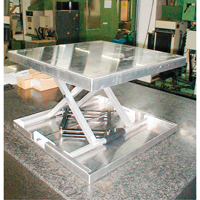 Dessus de table &eacute;l&eacute;vatrice &agrave; ciseaux Lift-Tool, 23" lo x 22" la, Aluminium, Capacit&eacute; 300 lb OSI Industrial Sales