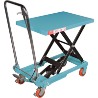 Table &eacute;l&eacute;vatrice robuste &agrave; ciseaux hydraulique, 27-1/2" lo x 17-3/4" la, Acier, Capacit&eacute; 330 lb OSI Industrial Sales