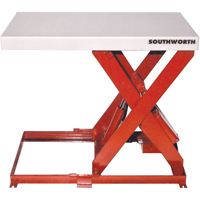 Scissor Lift Table, Steel, 36" L x 20" W, 550 lbs. Capacity OSI Industrial Sales