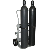 Chariots &agrave; quatre roues pour bouteilles, Roues Pneumatique, Base de 28" la x 6" lo, 1000 lb OSI Industrial Sales