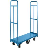 U-Boat Platform Truck, 48" L x 18" W, 1500 lbs. Capacity, Rubber Casters OSI Industrial Sales