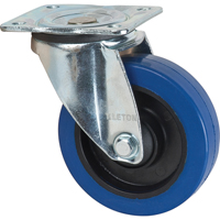 Blue Caster, Swivel, 5" (127 mm), Rubber, 400 lbs. (181 kg.) OSI Industrial Sales