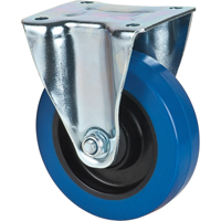 Blue Caster, Rigid, 5" (127 mm), Rubber, 400 lbs. (181 kg.) OSI Industrial Sales