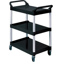 Chariot de service, 3 tiers, 19" x 38" x 34", Capacit&eacute; 200 lb OSI Industrial Sales