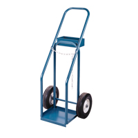 Chariots pour bouteilles de gaz, Roues Semi-pneumatique, Base de 12" la x 10" lo, 400 lb OSI Industrial Sales