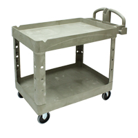 Heavy Duty Utility Cart - 4520-88, 2 Tiers, 25-1/4" x 39" x 44", 500 lbs. Capacity OSI Industrial Sales
