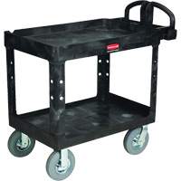 Heavy-Duty Utility Cart, 2 Tiers, 25-1/4" x 37-1/8 x 36-3/8", 500 lbs. Capacity OSI Industrial Sales